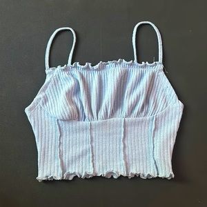 Light blue crop top small